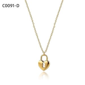 Collar con Colgante de Corazón Amy Amy, Acero Inoxidable, Chapado en Rodio, Joyería de Moda para Mujer, Regalo, Uso Diario - Product Image 2