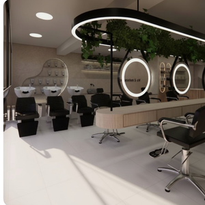 Miroir de Salon Double Face Moderne et Élégant, Meuble Commercial Minimaliste de Luxe en Bois pour Hôtel, Salon de Coiffure, Salle à Manger Extérieure - Product Image 3