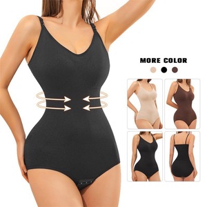 Da donna a compressione Bidy <span class=keywords><strong>modellante</strong></span> senza soluzione di continuità Panti per tutto il corpo a coste in Nylon di cotone Spandex Shaper intimo Shapewear <span class=keywords><strong>Body</strong></span> - Product Image 5