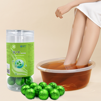 Lijitang Spa Bain de pieds, Boule de spa pour pédicure, Mini bombe de bain, Comprimés effervescents pour les pieds pour adoucir la peau et reconstituer l'hydratation