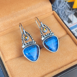 Orecchini a gancio da pesca vintage in stile bohémien per donna, gioielli pendenti in stile retrò, accessori da indossare tutti i giorni - Product Image 4