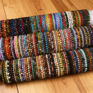 بيع بالجملة سحر الطبيعية الملونة الشفاء اليشم الأحجار الكريمة مطرز سوار مطاطا الأزياء والمجوهرات سوار مجموعة للهدايا - Product Image 1