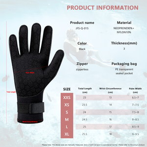 Gants de plongée en néoprène de 3 mm, chaussettes de plongée imperméables antidérapantes, chaussettes thermiques extensibles douces pour la plongée en apnée/le surf/le <span class=keywords><strong>kayak</strong></span>/la plage - Product Image 3