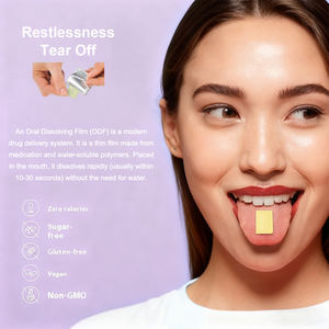 Strip Oral Pendukung Tidur Alami Melatonin dan GABA untuk Kecemasan Insomnia Penyerapan Cepat Ideal untuk Kerja Shift dan Perjalanan - Product Image 4