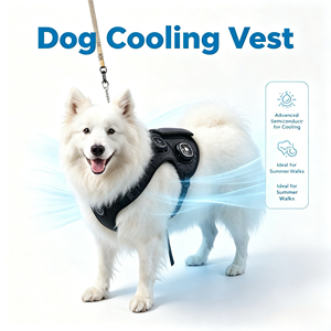Gilet rafraîchissant pour chien, refroidisseur d'air portable rechargeable à batterie pour grands et moyens chiens, idéal pour l'extérieur - Product Image 2