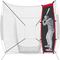 Cible d'entraînement de baseball pliable de haute qualité, directement de l'usine, avec filet de lancer en fer et fibre de polyester, sac de transport noir