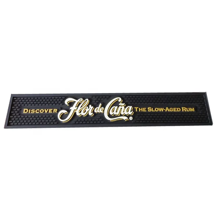 Custom design soft pvc non- slip beer drinking promotional bar accessories bar mat