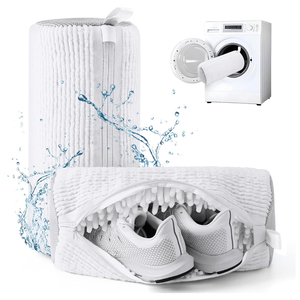 Sac de lavage pour machine à laver et sèche-linge avec fermeture éclair pour baskets, sac de nettoyage réutilisable pour chaussures, nouveau produit 2025 - Product Image 1
