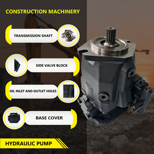 Pièce de rechange pour pompe hydraulique A10VO60DFR1 52L VWC62K04 pour pompe principale d'excavatrice - Product Image 2