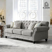 Set Sofa Ruang Tamu Rumah Furnitur Mewah Model Baru Desain Sederhana Modern Praktis Gaya Amerika