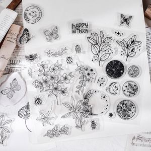 Sello de silicona transparente multifuncional para decoración de diarios, álbumes, cuadernos, sobres y coleccionismo, con motivos de paisajes y sellos postales - Product Image 1