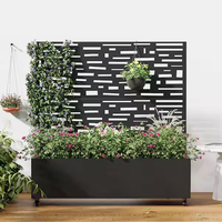 Panel Aluminium Ukiran Pola Kustom untuk Dekorasi Luar Ruangan, Pembatas Laser Cut untuk Pot Tanaman dan Kotak Bunga Taman