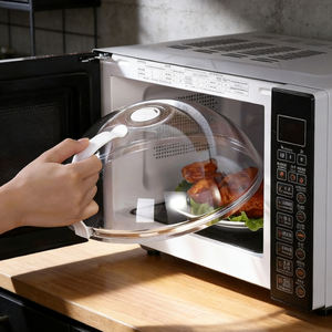 Tapa Antisalpicaduras para Microondas, Libre de BPA, para Calentar Alimentos con Ventilación de Vapor, Apta para Lavavajillas, Transparente y Visible - Product Image 1