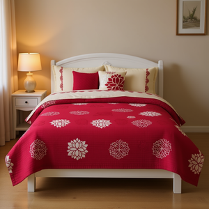 Juego de Edredón Catalina King Size con Diseño Floral, 4 Piezas, Estilo Clásico, Ropa de Cama para Toda Temporada - Product Image 2