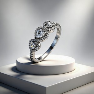 Anillo Romántico <span class=keywords><strong>de</strong></span> Plata 925 con Diseño Irregular <span class=keywords><strong>de</strong></span> Doble Corazón y <span class=keywords><strong>Rosa</strong></span>, Joyería <span class=keywords><strong>de</strong></span> Alta Gama para Bodas <span class=keywords><strong>de</strong></span> Mujer - Product Image 6