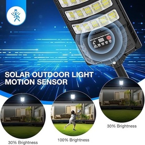 2025 Yeni Özel Model Güneş Enerjili <span class=keywords><strong>LED</strong></span> Entegre Sokak Lambası Yüksek Parlaklık İnsan Vücudu Sensörü Pil Seviyesi Göstergesi IP66 - Product Image 1