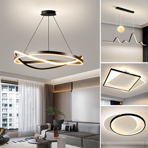 Lámpara Principal Moderna y Sencilla para Sala de Estar y Comedor, Nueva de 2025, Estilo Italiano Minimalista, Lujo de Alta Gama para Toda la Casa - Product Image 1