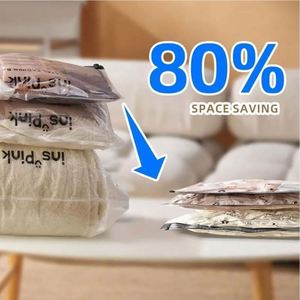 Factory Strong Vacuum Compressed Custom Printed Biodegradable Classic Living Room Transparent Multifunction <b>Storage</b> <b>Bag</b> - Product Image 2
