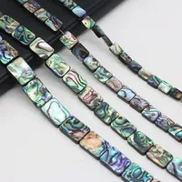 Coquille d'ormeau naturel Rectangle élégant nacre bijoux à bricoler soi-même faisant des perles exquises pour colliers et bracelets