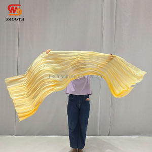 SMOOTH - Instalación de arte textil de seda con cinta de papel gigante hecha a mano para decoración de fondo de bodas - Product Image 5