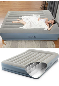 Intex 64116 Twin Inflatable Air Mattress-Home Hotel &amp; Hospital Use Convertible Foldable Design Portable Raised <strong>Bed</strong> for Camping - Product Image 2