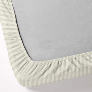 Sábana Plana Personalizada de Poliéster y Algodón con Rayas Blancas para Hotel y Hogar - Product Image 6