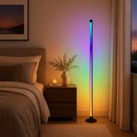 Lampe de sol WiFi RGB, lumière d'angle LED Symphony, commande à distance par application intelligente, DC 12V 7W, pour salle de jeux, salon, chambre à coucher, décoration de la maison