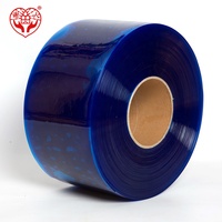 Rideau en bande de PVC souple transparent bleu Xieren, anti-UV, pour l'intimité, rideau de porte en plastique pour atelier industriel