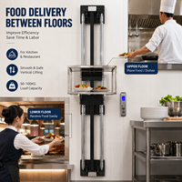 Mini CLift Hydraulischer Elektro-Foodlift mit Fernbedienung, 3m Hubhöhe, Plattformtyp für Küche, Restaurant, Hotel, Vertikale Nutzung