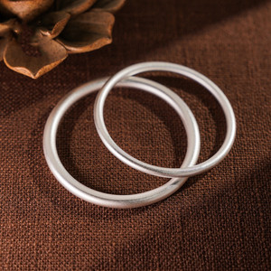 PFT Pulsera de Cobre Blanco Plateado, de Moda, con Diseño de Método Antiguo, Origen Henan, Regalo para Mujer, Estilo Xia Niche Herencia Joven Sencilla - Product Image 3