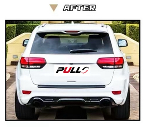 Parachoques de coche para <span class=keywords><strong>JEEP</strong></span> <span class=keywords><strong>GRAND</strong></span> <span class=keywords><strong>CHEROKEE</strong></span> 14-22, actualización a estilo <span class=keywords><strong>SRT</strong></span>, contiene la falda lateral del capó, parachoques de coche, capó de cejas - Product Image 6