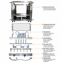 Ligne de production automatique à tête unique pour le remplissage de granulés (grains de café, aliments pour animaux, céréales, sucre, pilules de vitamines) en pots/bouteilles