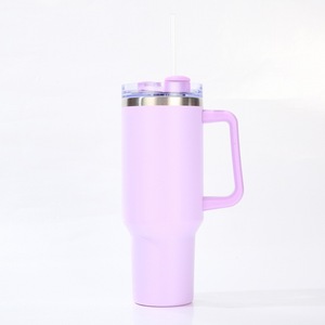 Custom for <b>Cup</b> Stainless Steel 40oz Water Bottle With Handle <b>Travel</b> Mug Tumbler BPA Free Double Wall Vacuum <b>Cups</b> With Logo - Product Image 4