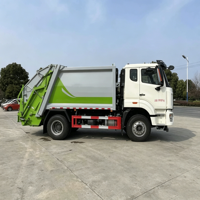 Nouveau camion compacteur de déchets SINOTRUK HOWO NX 6X4 de haute qualité, 371HP, 16CBM, avec chargeur arrière et pompe manuelle