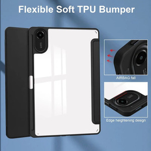 Lightweight Trifold Shockproof Stand <strong>Smart</strong> <strong>Cover</strong> Case with Clear Transparent Back Shell for Xiaomi Redmi Pad 2 11 Inch 2025 - Product Image 3