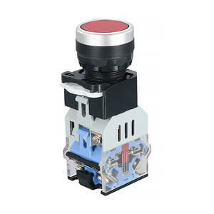 Ánh Sáng Nút Chuyển Đổi LA38-11D Tự Đặt 220V 380V Đầu Phẳng Tự Khóa Bắt Đầu Điều Khiển Dừng Chạy Bộ - Product Image 5