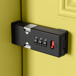 Cerradura <span class=keywords><strong>de</strong></span> Combinación Digital Mini Cuadrada con Teclado Numérico, <span class=keywords><strong>de</strong></span> Aleación <span class=keywords><strong>de</strong></span> Zinc Negra, para Casilleros <span class=keywords><strong>de</strong></span> Gimnasio, Muebles, con Contraseña Mecánica, Venta al Por Mayor - Product Image 1