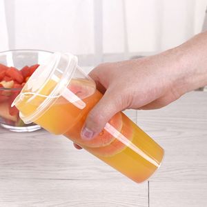 New Design Custom Guangdong <b>Plastic</b> PP Hard Beverage <b>Cups</b> Torch Shape <b>Cup</b> Boba Pearl Milk Bubble Tea <b>Cup</b> - Product Image 3