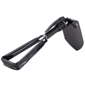 Pala de acero al manganeso plegable en tres partes, herramienta portátil multifunción para exteriores, vehículos, camping y pesca. - Product Image 3