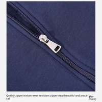 Automne hiver transfrontalier Joker veste manteau 100% coton couleur unie fermeture éclair à capuche Cardigan pour hommes femmes pull décontracté ample