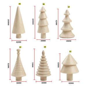 DIY Natural Unpainted <b>Wooden</b> <b>Mini</b> Christmas Tree <b>Pegs</b> Dolls - Product Image 2