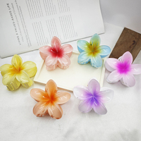 DREAM FASHION Pince à Cheveux en Plastique Fleur Violette Douce 8cm pour Femmes Accessoires Cheveux Vente en Gros Transfrontalière