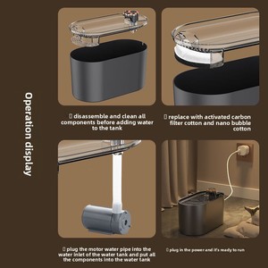 Nuovo Modello Distributore d'Acqua Intelligente <span class=keywords><strong>per</strong></span> Animali Domestici con Circolazione e Filtrazione Automatica <span class=keywords><strong>per</strong></span> Cani e <span class=keywords><strong>Gatti</strong></span> - Ideale <span class=keywords><strong>per</strong></span> Vendite Transfrontaliere - Product Image 3