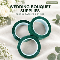 Ruban adhésif floral en papier pour bouquets de mariage, idéal pour la préparation florale de mariages, les fleuristes et les fournitures en gros