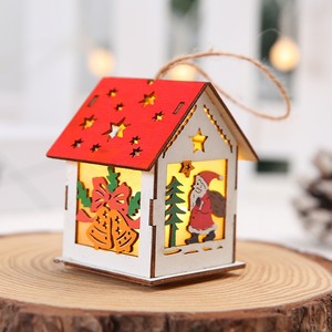 Yiwu Shuangyuan, recién llegado, casa De Madera De Navidad con luces LED, decoración De árbol De Año Nuevo, <span class=keywords><strong>Casita</strong></span> De Navidad De Madera - Product Image 4