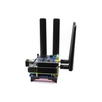 Waveshare RM500U-CN 5G HAT para Raspberry Pi, Cuatro Antenas, LTE-A Multibanda, Compatible con 5G/4G/3G