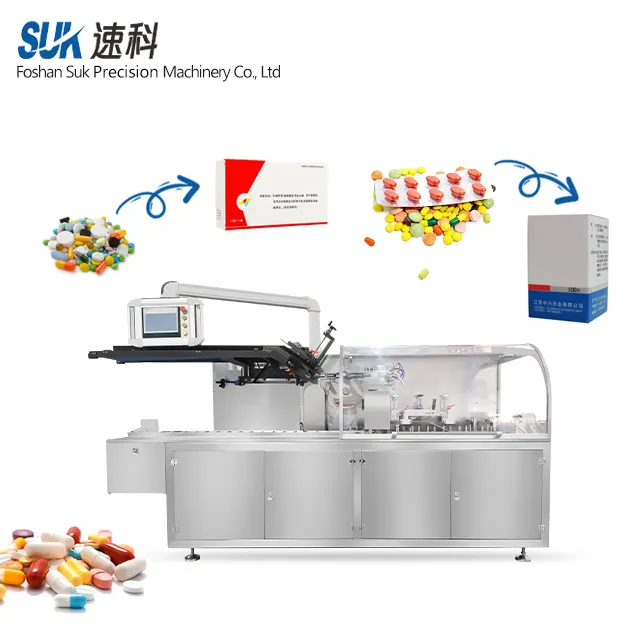 Automatische Tabletten-Kapsel-Blisterflaschen-Kartoning-Schachtel-Verpackungsmaschine