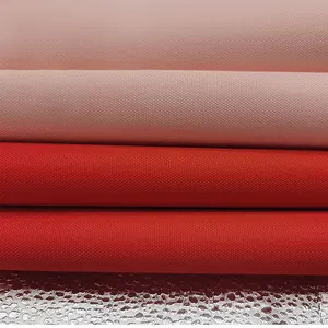 Hot Selling Cheap High Elasticity 100% Polyester Modern Style Red PVC 900d Oxford Fabric For Bag Material