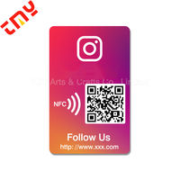 Logotipo de impresión personalizado Acrílico PVC Redes sociales Instagram Tarjeta de visita Menú de restaurante Código Qr NFC Tarjeta DE REVISIÓN DE Google