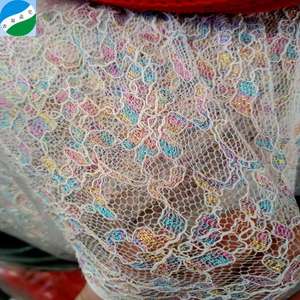 Gute Qualität billig <span class=keywords><strong>Kilo</strong></span> Preis Metallic Mesh Spitze Silber Glitter Tüll Spitze Stock lot Stoff - Product Image 2